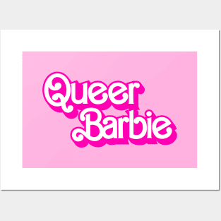 Queer Barbie Logo Barbie The Movie Style Posters and Art